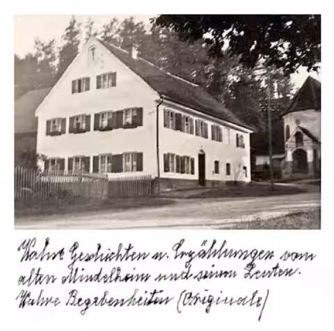 Leseprobe aus dem Buch Mein Mindelheim mit historischen Fotografien, Erinnerungen und Kurzgeschichten aus Mindelheim.